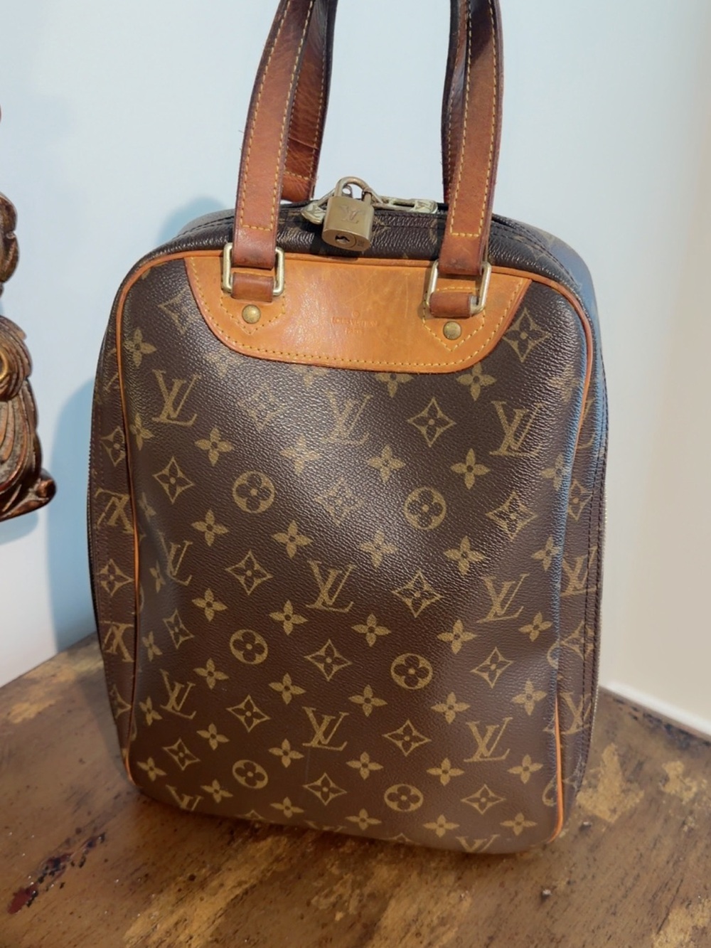 Louis Vuitton Monogram Canvas Brown and Tan Top-Handle Briefcase
